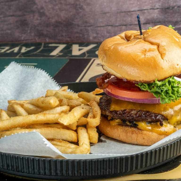 Fresh Salads: Seafood, Burgers, Tacos, Wings